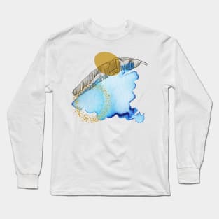 hand painted illustrations botanical ar Long Sleeve T-Shirt